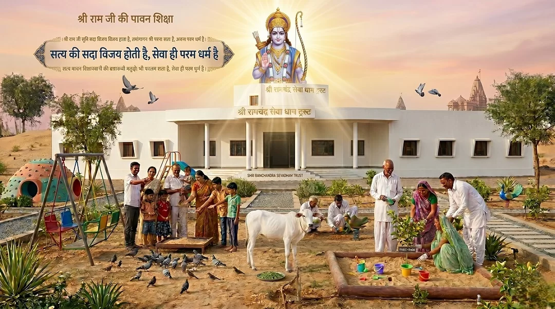 श्री रामचन्द्र सेवाधाम ट्रस्ट नवलगढ़ का मुख्य भवन
